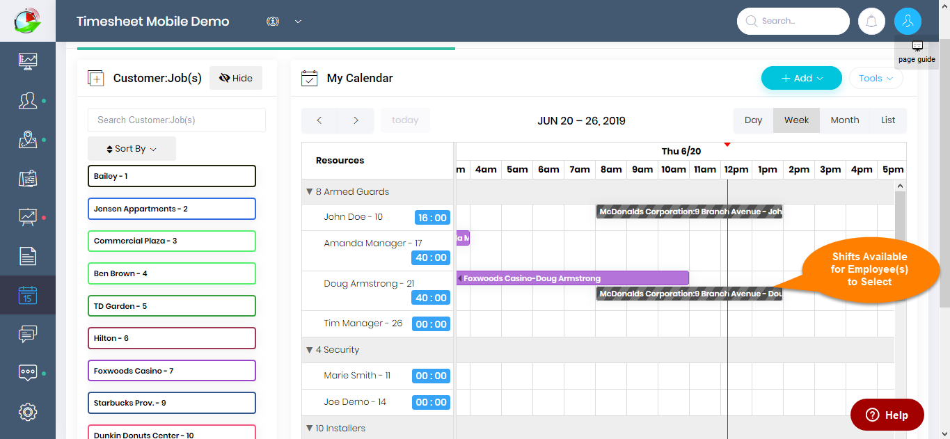 online shift schedule creator