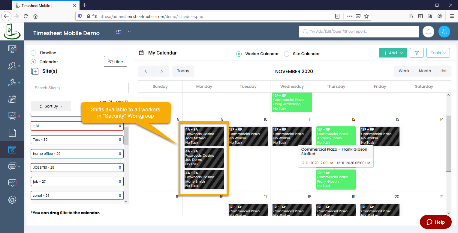 online shift schedule creator